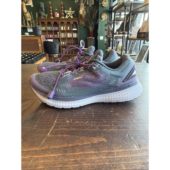 Brooks Shoes - Brooks Glycerin 19 Women's Running Athletic Shoes Size 9.5 B (Medium) Purple